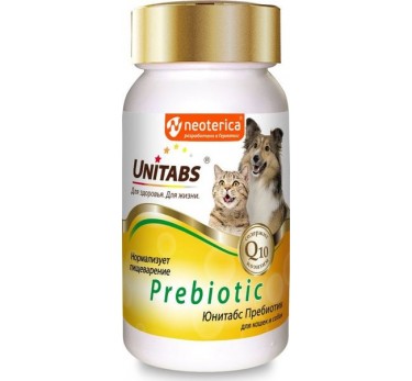 Юнитабс д/кошек и собак Prebiotic 100табл.